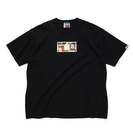 COTTON S/S T-SHIRT_マン券_BLACK
