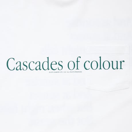 COTTON POCKET T-SHIRTS_Cascades of colour_WHITE