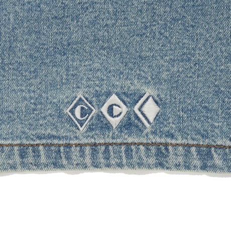 ARCHIVE SALE_Embroiderd Logo Denim Easy Shorts_Light Blue