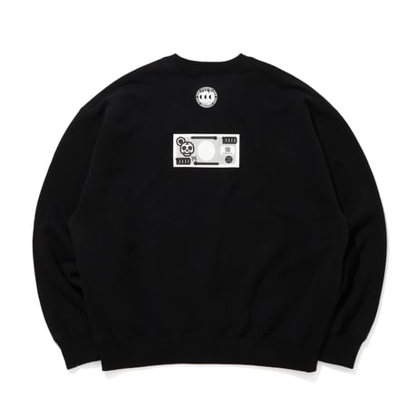 SWEATSHIRT_マン券_BLACK