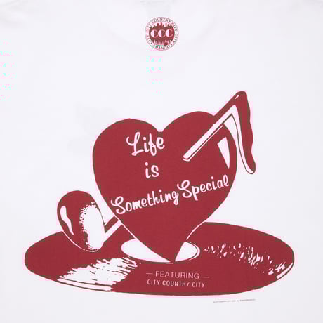 COTTON S/S T-SHIRT_Life is Something Special _WHITE