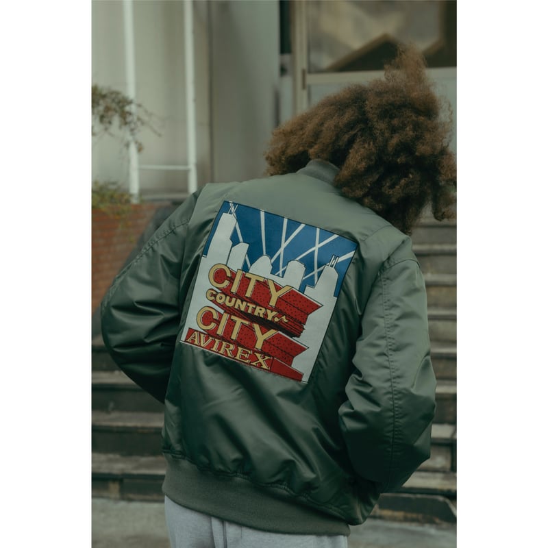 CITY COUNTRY CITY x AVIREX_EMBROIDERED LOGO MA-