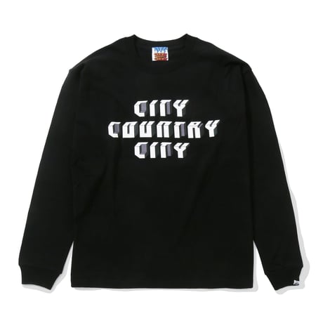 Cotton L/s T-shirt_Sound City Country City_Black