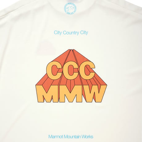 CITY COUNTRY CITY x Marmot_FEEL UP  T-SHIRT_CCCMMW_WHITE