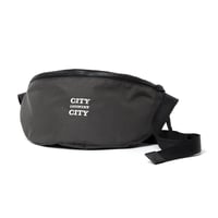 EVERYDAY WAIST POUCH  NYLON OXFORD for CITY COUNTRY CITY_CHARCOAL