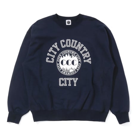 ARCHIVE SALE_Cotton Sweat Shirt_College Logo_Navy