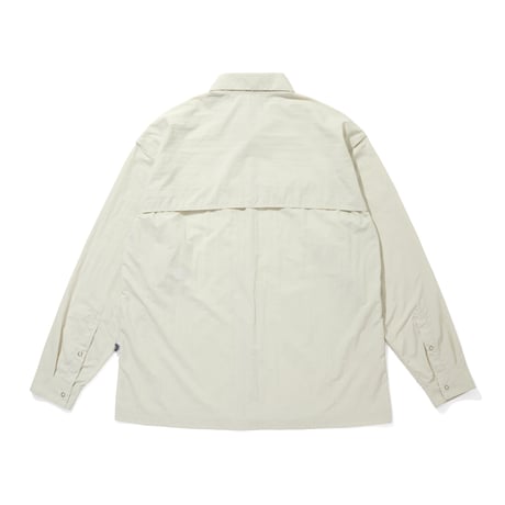 TASLAN NYLON  L/S SHIRTS_IVORY