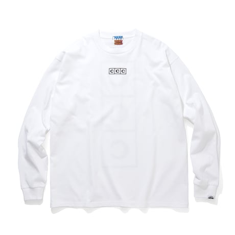 ARCHIVE SALE_EMBROIDERED LOGO COTTON L/S T-SHIRTS_CCC_WHITE