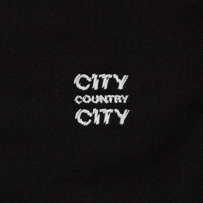 Embroiderd Logo Strech Easy Pants_Black | CITY
