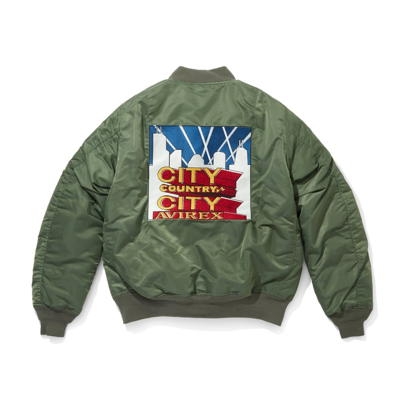 CITY COUNTRY CITY x AVIREX_EMBROIDERED LOGO MA-