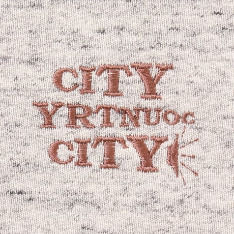 Embroiderd Logo Cotton Zip Up Hoodie_ Sound City Country City_Ah Gray