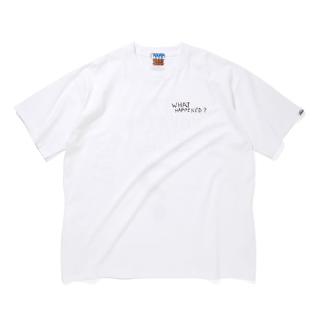 COTTON S/S T-SHIRT_WHAT HAPPEND?_WHITE