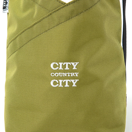 AZUMA SHOULDER BAG  NYLON OXFORD for CITY COUNTRY CITY_PISTACHIO