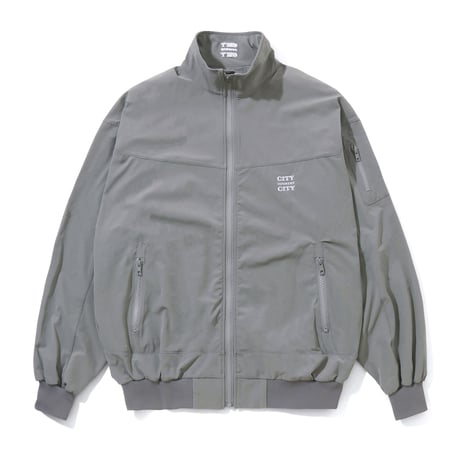 ARCHIVE SALE_Embroiderd Logo  Storech Nylon Jacket_Gray