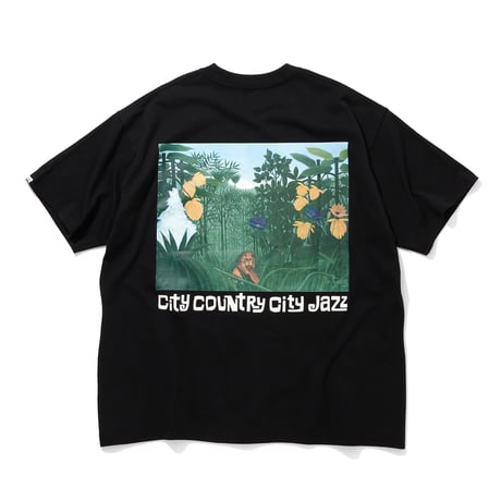 COTTON T-SHIRT_CITY COUNTRY CITY JAZZ_BLACK