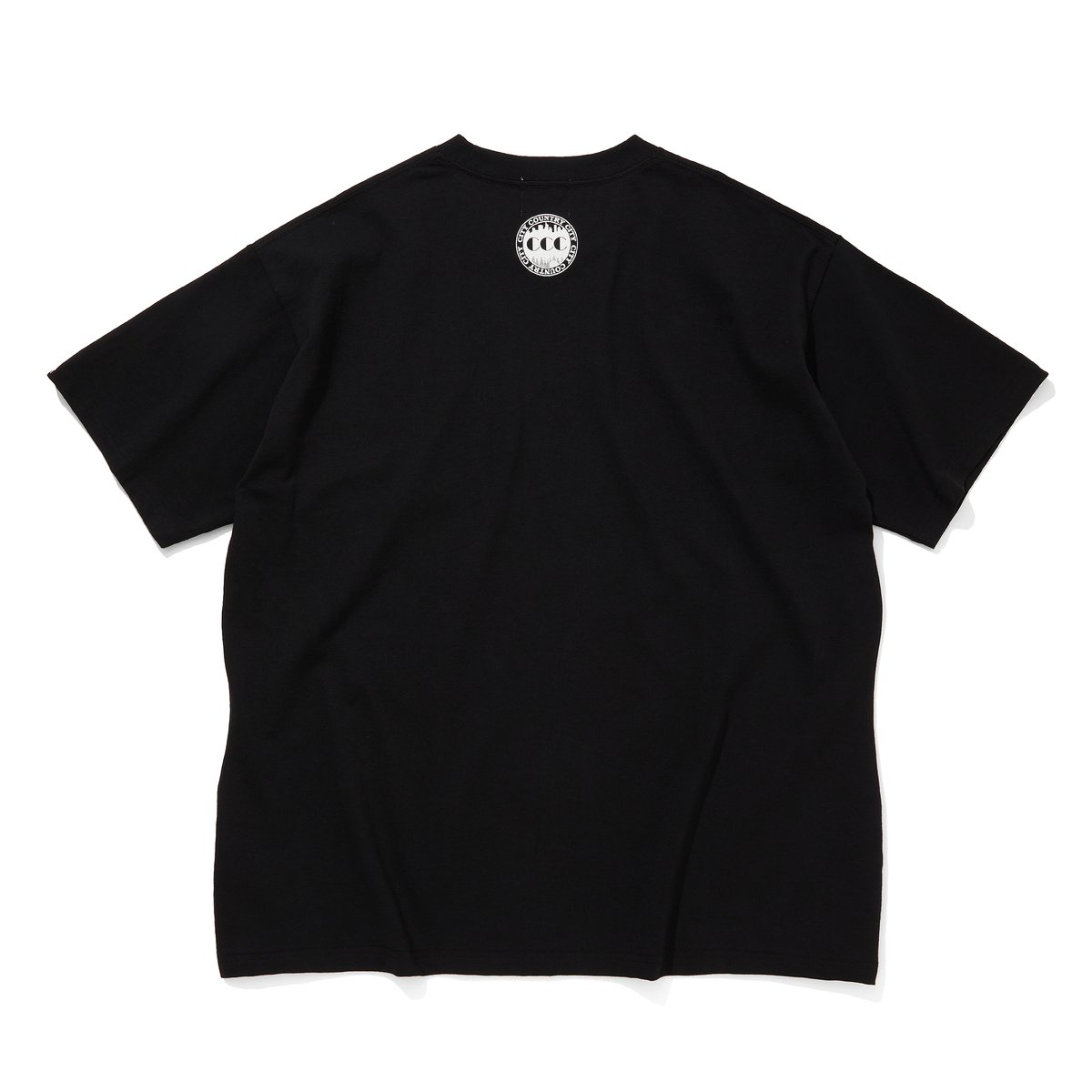 EMBROIDERED LOGO COTTON S/S T-SHIRT_CCCC_BLACK 