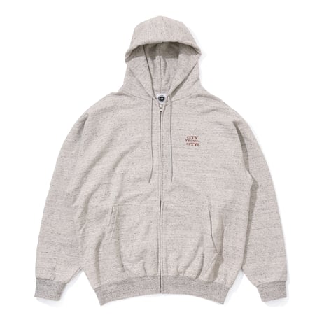 ARCHIVE SALE_Embroiderd Logo Cotton Zip Up Hoodie_ Sound City Country City_Ah Gray
