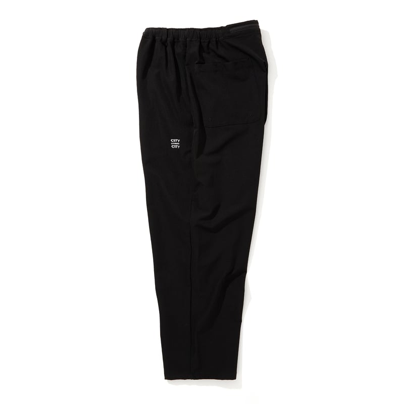 【BLACK】CITY COUNTRY CITY STRETCH EASY PANTS Embroiderd Logo Strech Easy Pants_Black | CITY