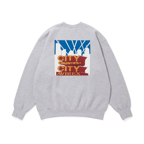 CITY COUNTRY CITY x AVIREX_SWEATSHIRT_GRAY