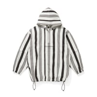 CITY COUNTRY CITY x LONNIE LISTON SMITH_2WAY HOODED JACKET_LONNIE  STRIPE_BLACK