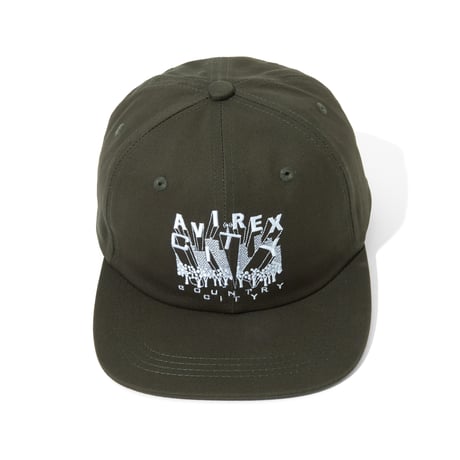 CITY COUNTRY CITY x AVIREX_EMBROIDERED LOGO COTTON TWILL  CAP_OD