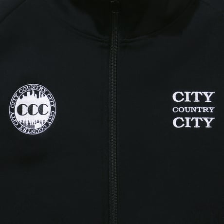 Embroiderd Logo  Switching Track Jacket_Black