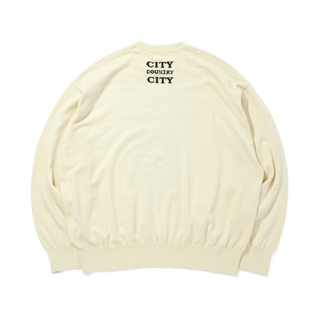 CITY COUNTRY CITYx WAR INTARSIA KNIT_WHY CAN'T WE BE FRIENDS? _IVORY