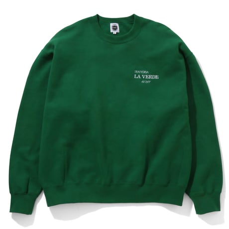 CITY COUNTRY CITY x TRATORIA LA VERDE_ EMBROIDERED LOGO COTTON SWEAT SHIRT