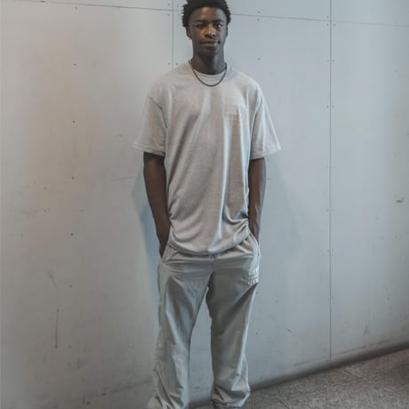 EMBROIDERED LOGO NYLON PANTS