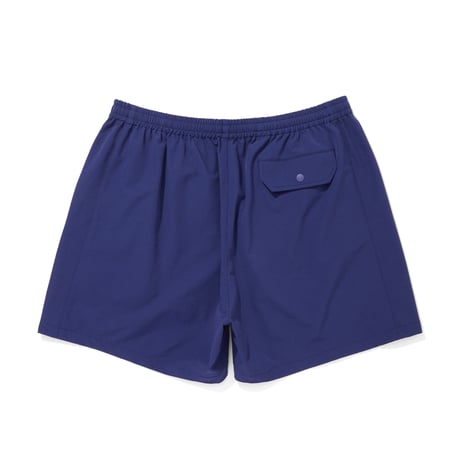 EMBROIDERD LOGO STRECH NYLON EASY SHORTS_BLUE
