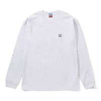 Embroiderd Logo Cotton L/s T-shirt_Ash Gray