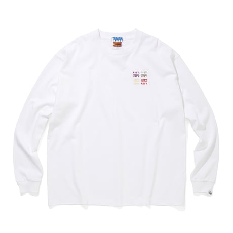 EMBROIDERED LOGO COTTON L/S T-SHIRT_CCCC_WHITE