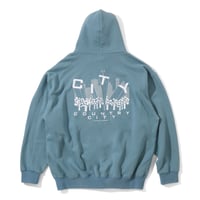 EMBROIDERED LOGO ZIP UP HOODIE