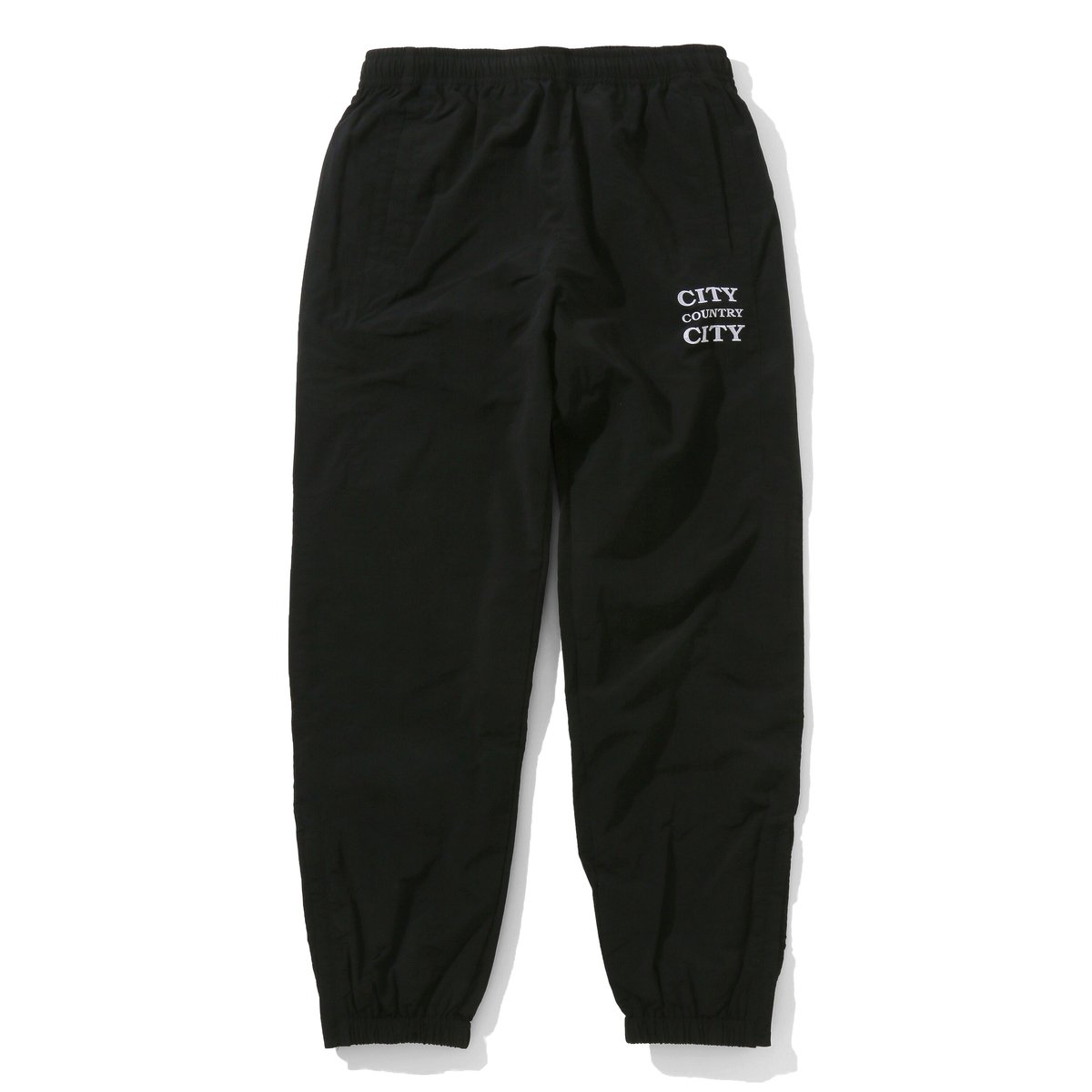 EMBROIDERED LOGO NYLON PANTS | CITY COUNTRY CITY