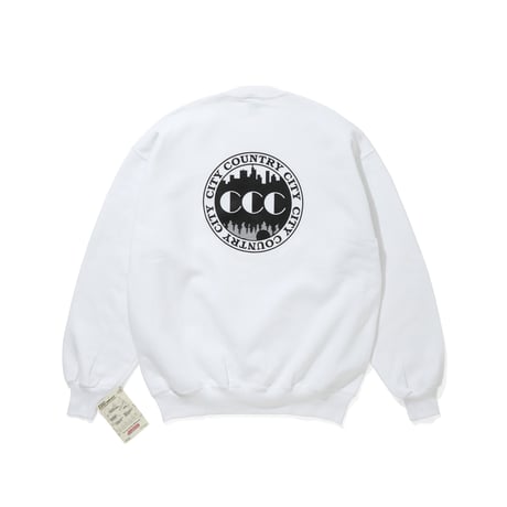 EMBROIDERED LOGO  DEADSTOCK SWEATSHIRT_CCC+C_WHITE#2