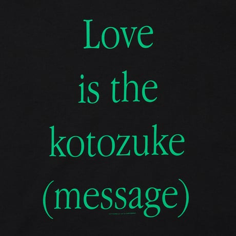 COTTON T-SHIRT_KOTOZUKE_BLACKxGREEN