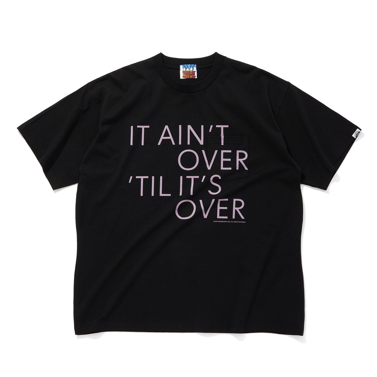 ★送料・関税込★TRILLION★TWO POCKET OVERFIT COTTON SHIRTS★ COTTON POCKET T-SHIRT_IT AINT OVER TIL IT'S OVE