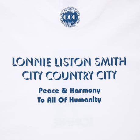 CITY COUNTRY CITY x LONNIE LISTON SMITH_COTTON T-SHIRT_VISIONS OF A NEW WORLD_WHITE