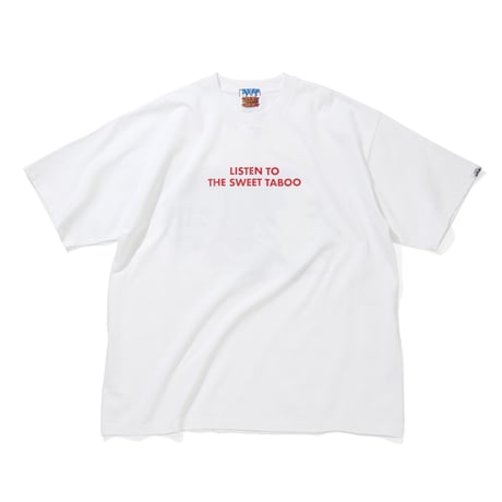COTTON T-SHIRT_LISTEN TO THE SWEET TABOO_WHITE