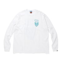 CITY COUNTRY CITY x WAR_COTTON L/S T-SHIRTS_ARTWORK BY MANKEY_WHITExBLUE