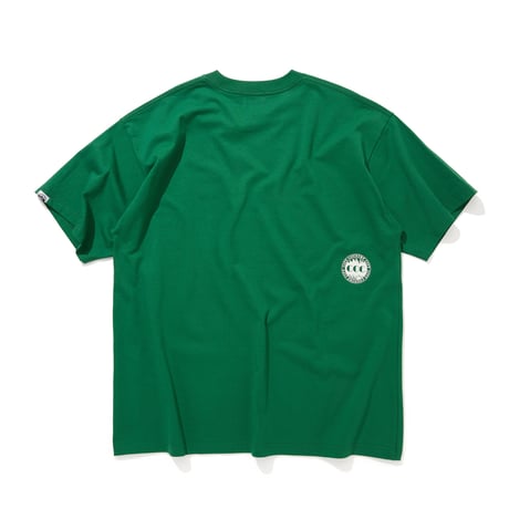 Embroidered Logo Cotton T-shirt_CCCC_DEEP GREEN