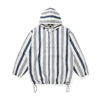 CITY COUNTRY CITY x LONNIE LISTON SMITH_2WAY HOODED JACKET_LONNIE  STRIPE_NAVY