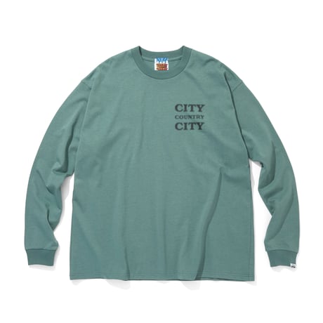 COTTON L/S T-SHIRT_CITY COUNTRY CITY_GREEN