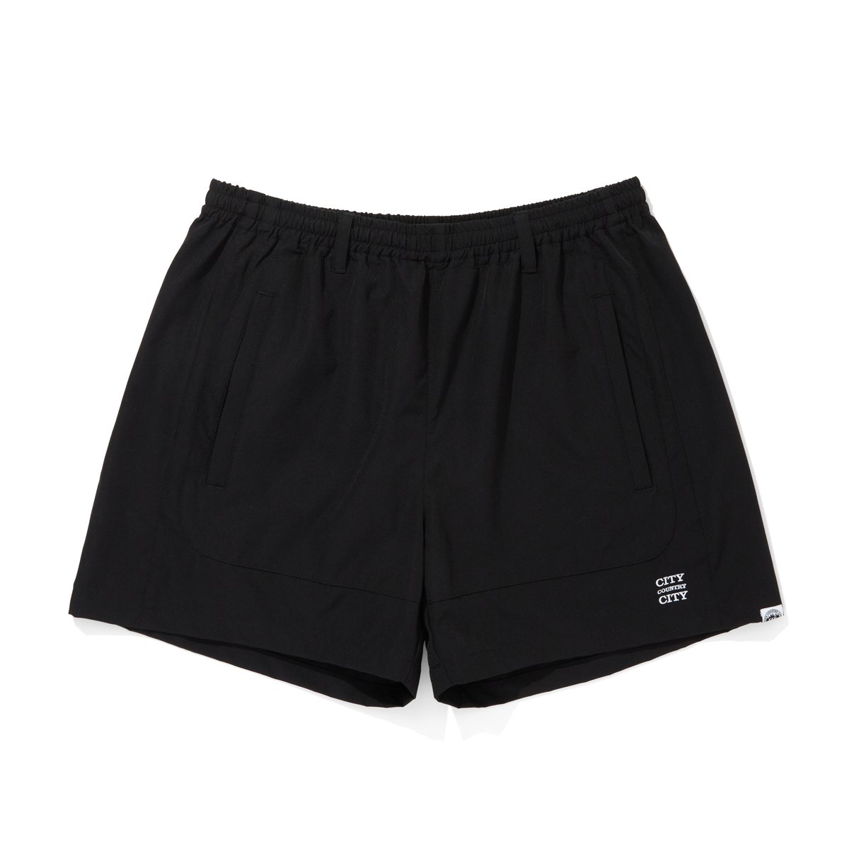 everyone easy nylon shorts 2025SS 黒L EMBROIDERD LOGO STRECH NYLON EASY SHORTS_BLACK