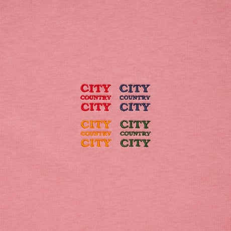 Embroidered Logo Cotton T-shirt_CCCC_DEEP PINK
