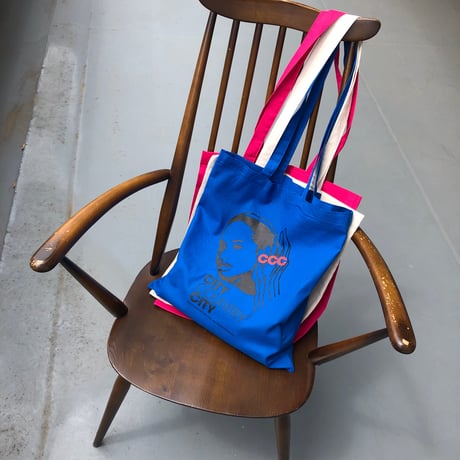 COTTON TOTE BAG_BLUE