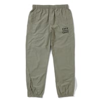 EMBROIDERED LOGO NYLON PANTS
