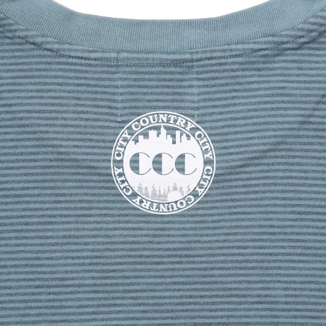 Embroidered Logo Overdye Boder T-shirt