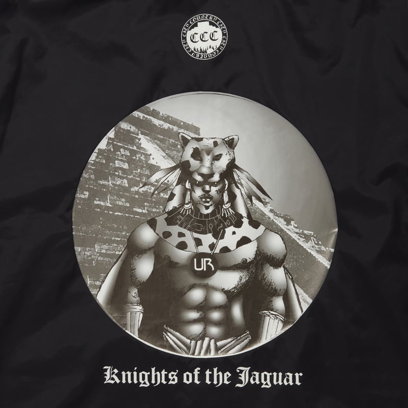 NYLON COACH JACKET_KNIGHTS OF THE JAGUAR ARTWOR