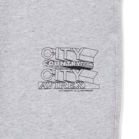 CITY COUNTRY CITY x AVIREX_SWEAT PANTS_GRAY